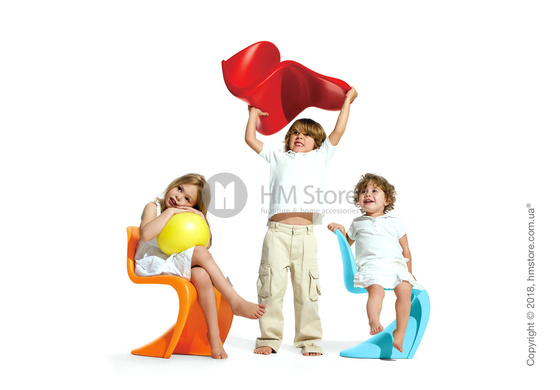 Стул детский Vitra Panton Junior Chair, Tangerine