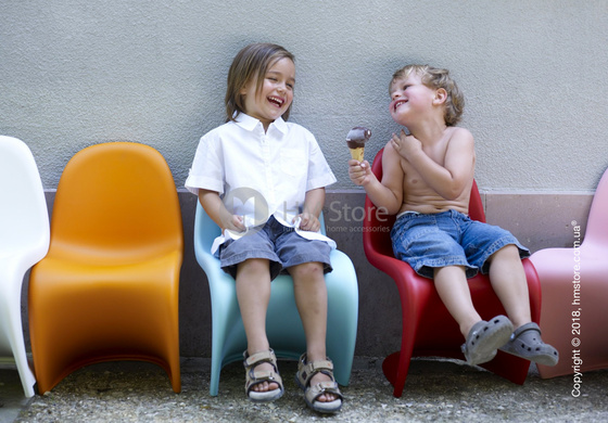 Стул детский Vitra Panton Junior Chair, Tangerine