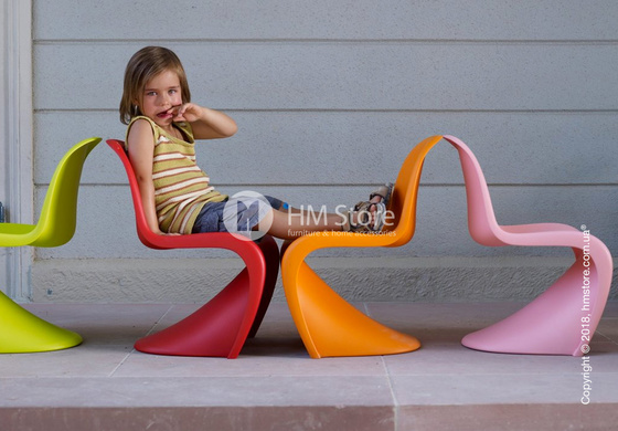 Стул детский Vitra Panton Junior Chair, Tangerine Стул детский Vitra Panton Junior Chair, Tangerine