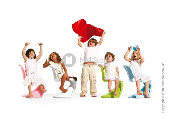 Стул детский Vitra Panton Junior Chair, Dark Lime