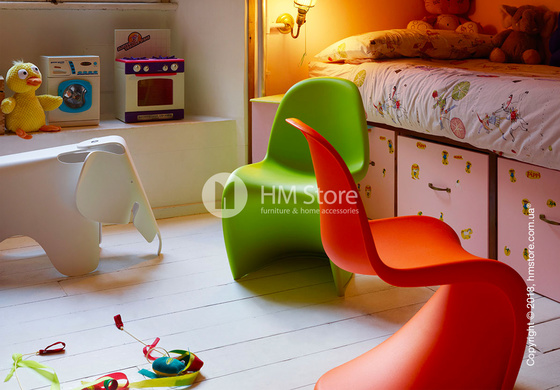 Стул детский Vitra Panton Junior Chair, Dark Lime