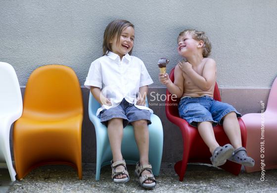Стул детский Vitra Panton Junior Chair, Light Blue Стул детский Vitra Panton Junior Chair, Light Blue