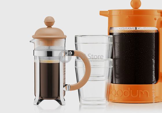 Кофейник френч-пресс Bodum Caffettiera 1 л, Beige