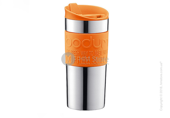 Термокружка Bodum Travel Mug Silver 350 мл, Orange