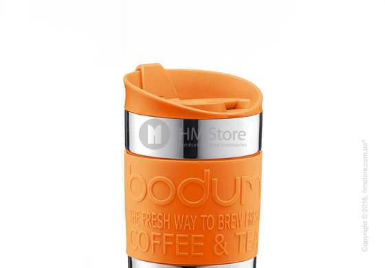 Термокружка Bodum Travel Mug Silver 350 мл, Orange