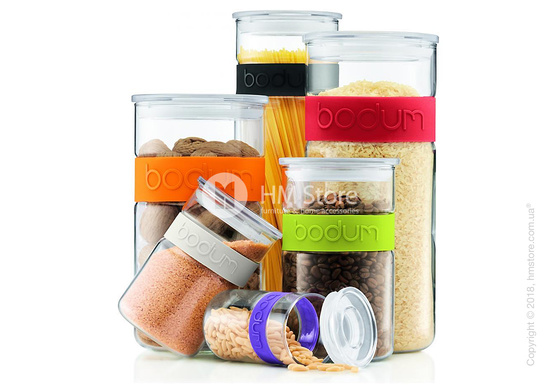 Емкость для сыпучих продуктов Bodum Presso 2,5 л, Red