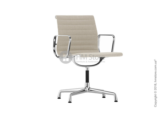 Кресло Vitra Aluminium Chair EA 103, Fabric Warmgrey Ivory