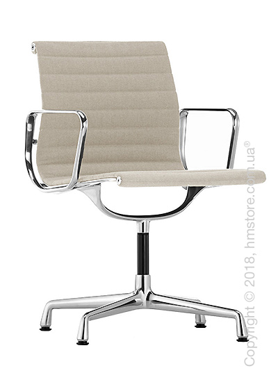 Кресло Vitra Aluminium Chair EA 103, Fabric Warmgrey Ivory