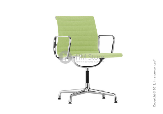 Кресло Vitra Aluminium Chair EA 103, Fabric Grass-Green Ivory