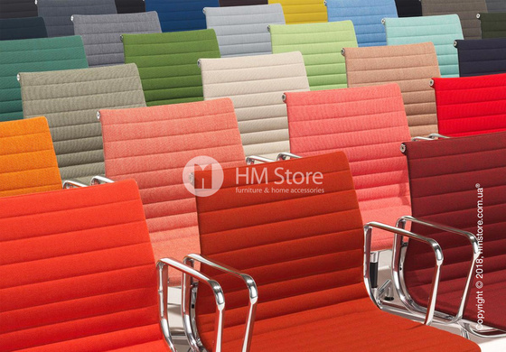 Кресло Vitra Aluminium Chair EA 103, Fabric Coral Poppy Red