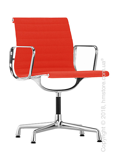 Кресло Vitra Aluminium Chair EA 103, Fabric Coral Poppy Red