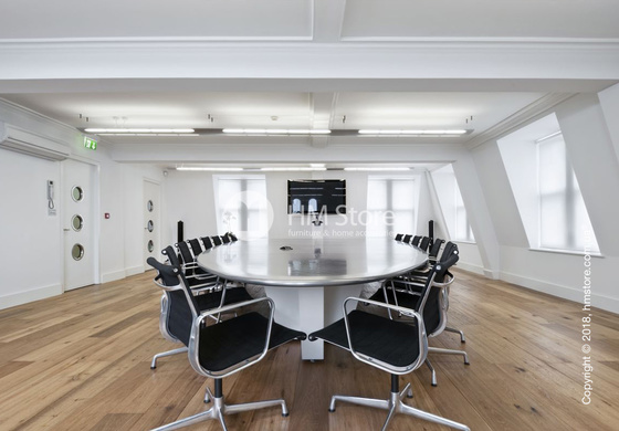 Кресло Vitra Aluminium Chair EA 103, Fabric Nero