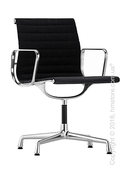 Кресло Vitra Aluminium Chair EA 103, Fabric Nero