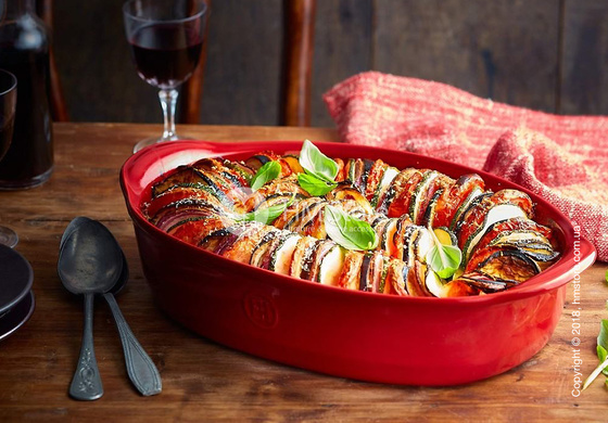 Форма для выпечки овальная 35 х 22,5 см Emile Henry Ovenware, Burgundy