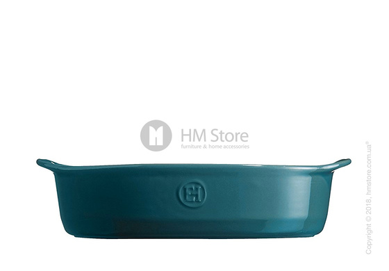 Форма для выпечки овальная 35 х 22,5 см Emile Henry Ovenware, Blue Flame