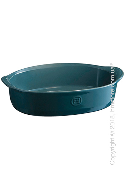 Форма для выпечки овальная 35 х 22,5 см Emile Henry Ovenware, Blue Flame