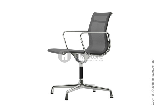 Кресло Vitra Aluminium Chair EA 103, Netweave Dark Grey Кресло Vitra Aluminium Chair EA 103, Netweave Dark Grey