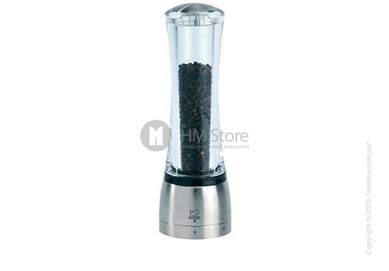 Мельница для перца Peugeot Daman 21 см, Transparent and Stainless Steel