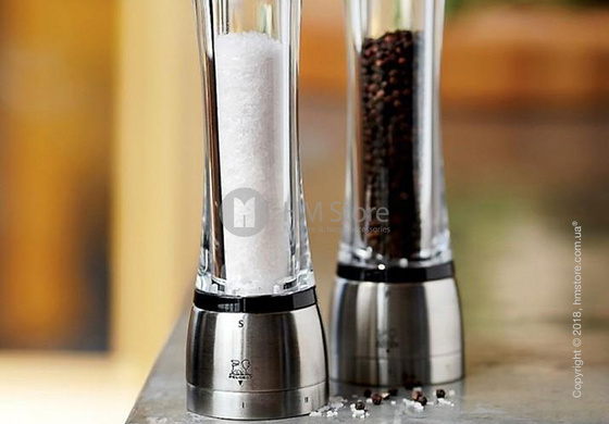 Мельница для перца Peugeot Daman 21 см, Transparent and Stainless Steel