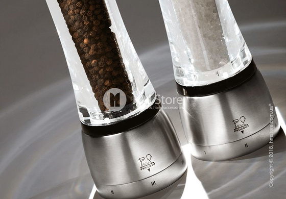 Мельница для перца Peugeot Daman 21 см, Transparent and Stainless Steel