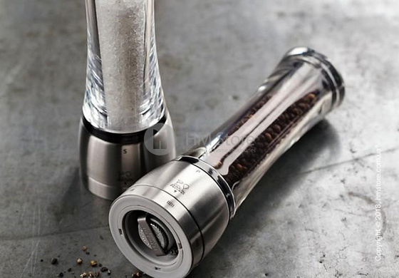 Мельница для перца Peugeot Daman 21 см, Transparent and Stainless Steel Мельница для перца Peugeot Daman 21 см, Transparent and Stainless Steel