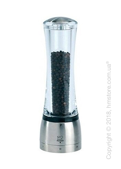 Мельница для перца Peugeot Daman 21 см, Transparent and Stainless Steel