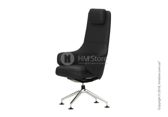 Кресло Vitra Grand Executive Conference Highback, Leather Nero