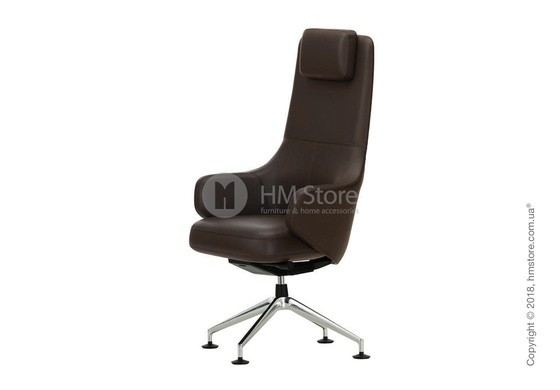 Кресло Vitra Grand Executive Conference Highback, Leather Marron Кресло Vitra Grand Executive Conference Highback, Leather Marron
