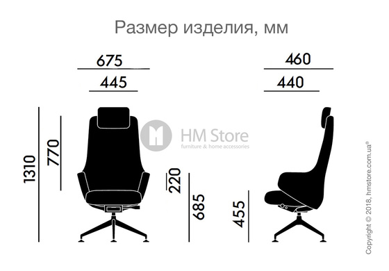 Кресло Vitra Grand Executive Conference Highback, Leather Marron Кресло Vitra Grand Executive Conference Highback, Leather Marron