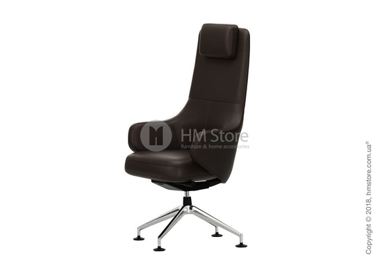 Кресло Vitra Grand Executive Conference Highback, Leather Chocolate