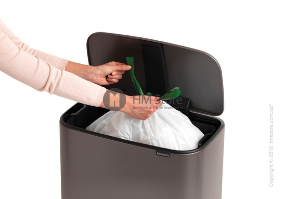 Ведро для мусора Brabantia Bo Pedal Bin 36 л, Platinum