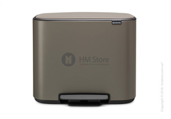 Ведро для мусора Brabantia Bo Pedal Bin 36 л, Platinum