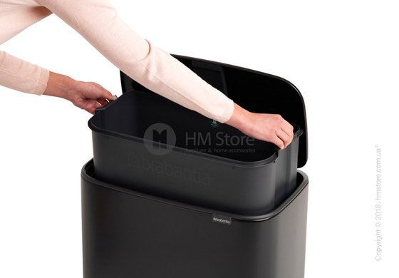 Ведро для мусора Brabantia Bo Pedal Bin 36 л, Matt Black