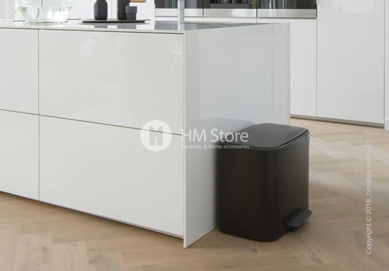 Ведро для мусора Brabantia Bo Pedal Bin 36 л, Matt Black