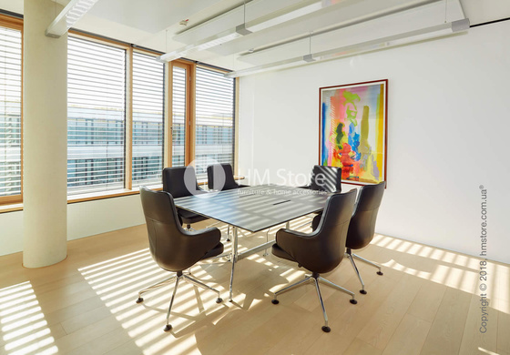 Кресло Vitra Grand Executive Conference Lowback, Leather Asphalt