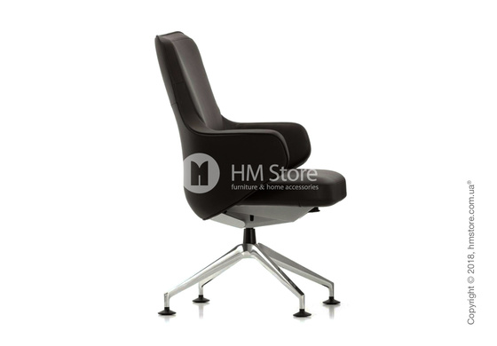 Кресло Vitra Grand Executive Conference Lowback, Leather Chocolate