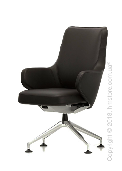 Кресло Vitra Grand Executive Conference Lowback, Leather Chocolate