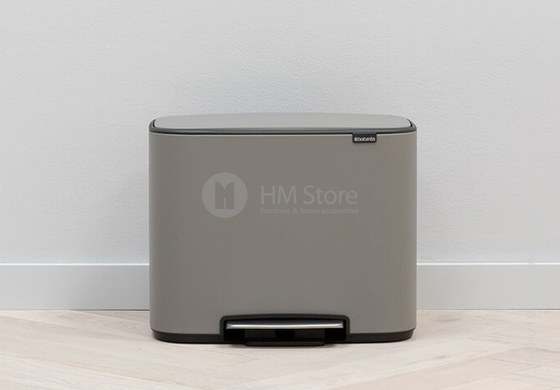 Ведро для мусора Brabantia Bo Pedal Bin Luxury 36 л, Mineral Concrete Grey