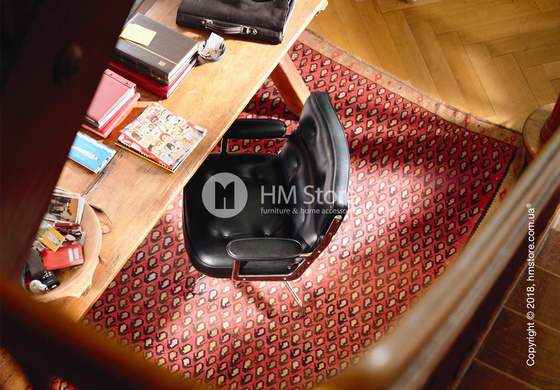 Кресло Vitra Lobby Chair ES 105, Leather Nero