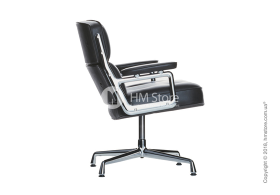 Кресло Vitra Lobby Chair ES 105, Leather Asphalt