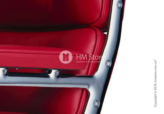 Кресло Vitra Lobby Chair ES 105, Leather Red