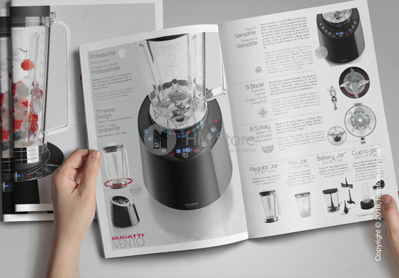 Блендер стационарный Bugatti Vento, Black