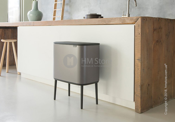 Ведро для мусора Brabantia Bo Touch Bin 36 л, Platinum