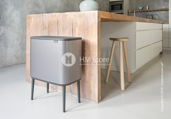 Ведро для мусора Brabantia Bo Touch Bin 36 л, Platinum