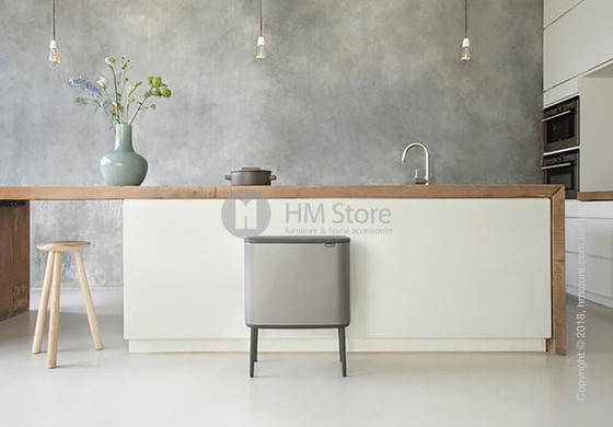 Ведро для мусора Brabantia Bo Touch Bin 36 л, Platinum