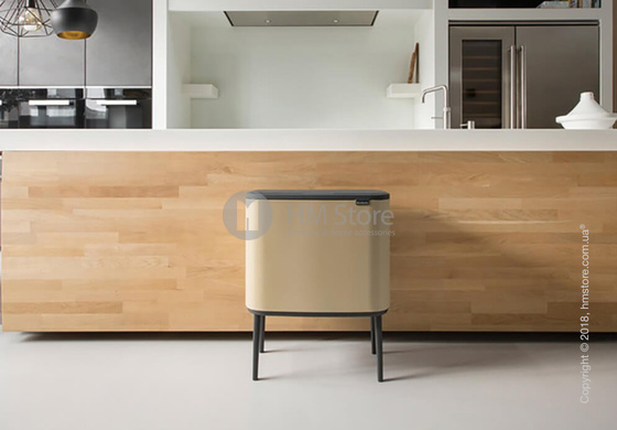 Ведро для мусора Brabantia Bo Touch Bin Luxury 36 л, Mineral Golden Beach