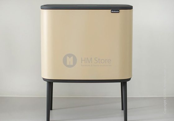 Ведро для мусора Brabantia Bo Touch Bin Luxury 36 л, Mineral Golden Beach