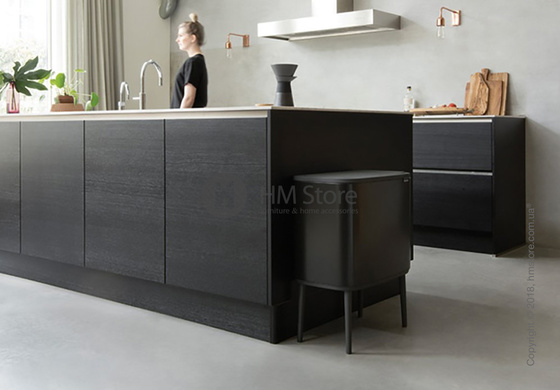 Ведро для мусора Brabantia Bo Touch Bin 36 л, Matt Black Ведро для мусора Brabantia Bo Touch Bin 36 л, Matt Black