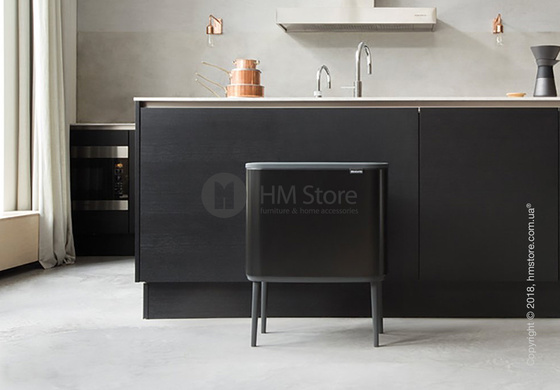 Ведро для мусора Brabantia Bo Touch Bin 36 л, Matt Black Ведро для мусора Brabantia Bo Touch Bin 36 л, Matt Black