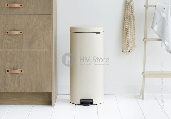 Ведро для мусора Brabantia Pedal Bin NewIcon 30 л, Almond